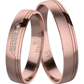 Prsten Bonka Red - snubní prsteny z červeného zlata