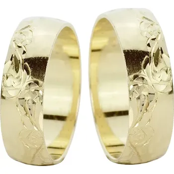 Prsten Botanica - snubní prsteny ze žlutého zlata