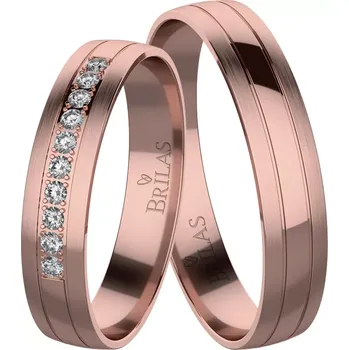 Prsten Kazi Red - snubní prsteny z červeného zlata