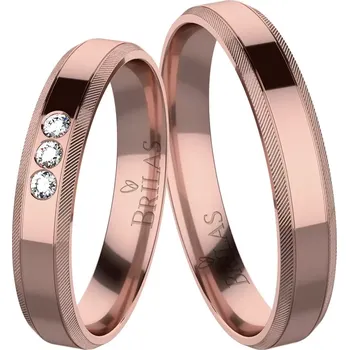 Prsten Tango Red - snubní prsteny z červeného zlata