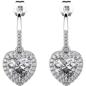 Náušnice Xena - stříbrné náušnice se zirkony