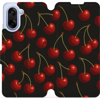 Pouzdro na mobilní telefon Flipové pouzdro Mobiwear - OnePlus Nord CE5 - VP83S Třešně (Knížkové flip pouzdro, obal, kryt na mobil OnePlus Nord CE 5 - VP83S Třešně, materiál Umělá kůže + TPU - ochrana 360°, stojánek, silikonová vanička, magnetické zavírání)