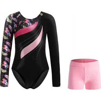 Body GYMNASTICKÝ BALETNÍ TEPLÁKOVKA S CIRKONY A JEDNOROŽCI + KRAŤASY VEL. 170