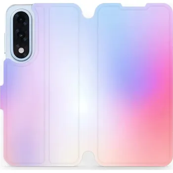 Pouzdro na mobilní telefon Flipové pouzdro Mobiwear - OnePlus Nord 5 - VP65S Nachový odstín (Knížkové flip pouzdro, obal, kryt na mobil OnePlus Nord 5 - VP65S Nachový odstín, materiál Umělá kůže + TPU - ochrana 360°, stojánek, silikonová vanička, magnetické zavírání)