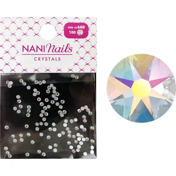 NANI kamínky SS6 100 ks - Crystal AB
