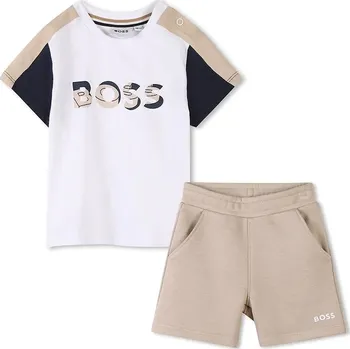 Kojenecká souprava Dětská bavlněná souprava BOSS J52120.54.81 bílá 00X, vel. 71