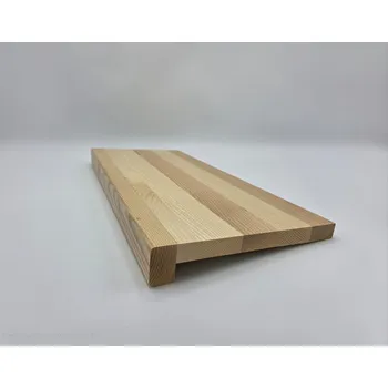 Parapet Jasanové parapety Délka: 130cm, Šířka: 10cm, Typ parapetu: Zesílená hrana 40mm se zaoblením R5