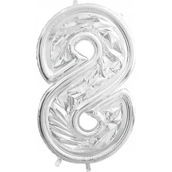 Balónek Šablona pro Výplň Balónků ve Tvaru ČÍSLICE 8 k Narozeninám, Výročí, 126 cm