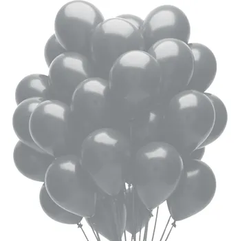 Balónek Sada balónků - černý latexový buket 30 cm 50 Ks