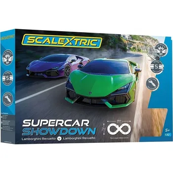 autodráha Scalextric Závodní dráha Supercar Showdown - 2x Lamborghini Revuelto