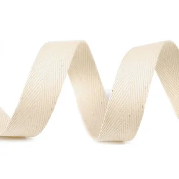 Stuha Keprovka - tkaloun šíře 14 mm Varianta: REZ00 režná světlá, Balení: 50 m