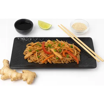 Talíř Mělký jídelní talíř Lubiana Marrakesh černý