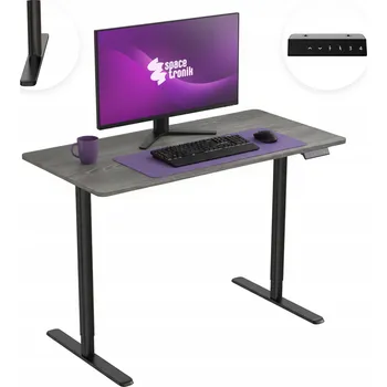 Psací stůl Obdélníkový psací stůl Spacetronik 120 x 60 x 118 cm černý