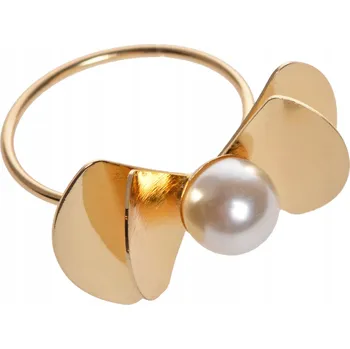 Prsten UBROUSEK ZLATÝ PRSTEN MAŠLE S VELKOU PERLOU