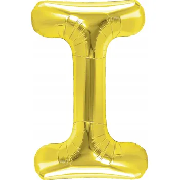 Balónek Foliový balónek ve tvaru písmene a zlatý 40 cm
