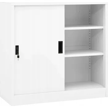Šatní skříň Kovová police VidaXL 22 x 22 cm bílá