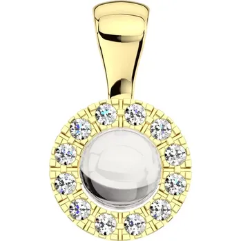 Přívěsek Nora Gold - půvabný přívěsek s perlou