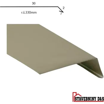 Plech Okapnice rš: 330mm délka 2m (okapnice RAL nebo jiné)