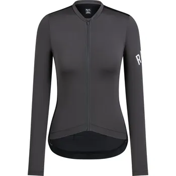 cyklistický dres Rapha Women's Pro Team Long Sleeve Lightweight Jersey - Dark Grey/Black