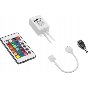 LED osvětlení Ovladač pro LED pásky GTV LD-KONMINI-RGB + dálkový ovladač