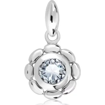 Přívěsek Lina S White Topaz - stříbrný přívěsek s bílým topazem