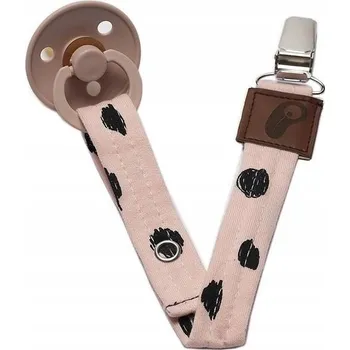 Hi Little One klip na dudlík BIO bavlna Leopard Blush
