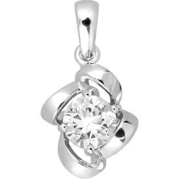 Přívěsek Oceanus S White Topaz - stříbrný přívěsek s bílým topazem