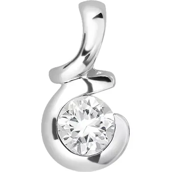 Přívěsek Atlas S White Topaz - stříbrný přívěsek s bílým topazem