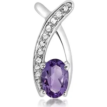 Přívěsek Reno S Amethyst - stříbrný přívěsek s ametystem