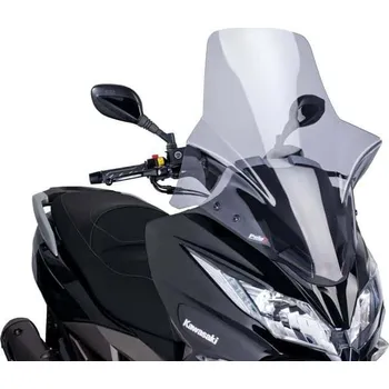 Plexi štít PUIG V-TECH LINE TOURING 7020H lehce kouřový Kawasaki J125/J300 2014-2021