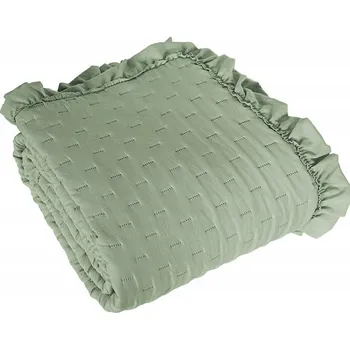 Přehoz na lůžko Přehoz Markizeta polyester 200 cm x 220 cm zelený