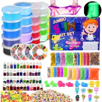 kreativní sada Velká kreativní sada na výrobu slizu – svítí ve tmě XXL