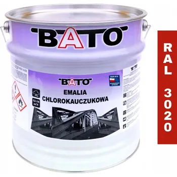 barva na kov Chlorkaučuková emailová Barva na kov BATO RAL 3020 ČERVENÁ 10L