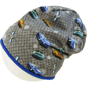Kojenecká čepice ROCKINO Chlapecká čepice mikroflanel, auta Varianta: 48cm