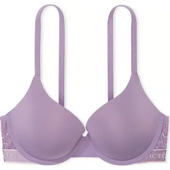 Dámské spodní prádlo Victoria's Secret push-up podprsenka fialová velikost 75C