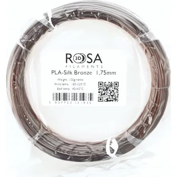 3D tisk PLA filament Rosa 3d 1,75 mm 100 g, hnědý