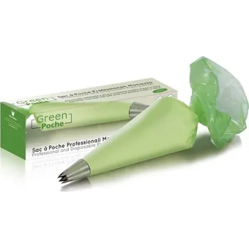 CUKRÁŘSKÝ SÁČEK ZELENÝ - JEDNORÁZOVÝ 80 mikronů 40cm 100ks