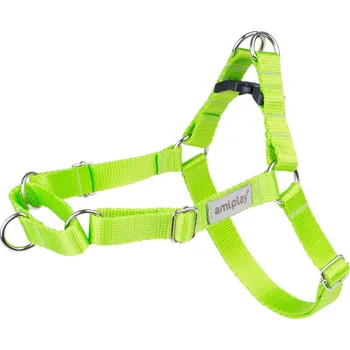 Postroj pro psa Nastavitelný výcvikový postroj pro psa – korekce tahání na vodítku RUMBA EASY GO zelená velikost S, M, L, XL Rozměr: L - 55-75x2,5 cm