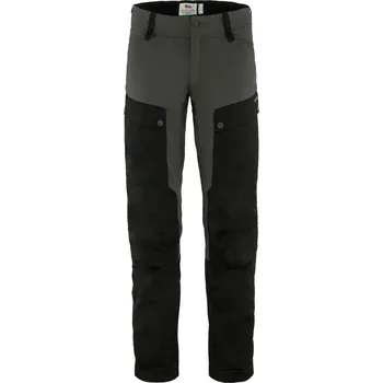 Pánské kalhoty kalhoty pánské FJÄLLRÄVEN Keb Trousers M Black-Stone Grey - 54