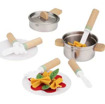 lupilu® Dřevěná sada nádobí a pomůcek do kuchyně (sada na vaření)