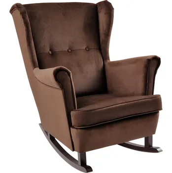 Obývací pokoj Houpací křeslo ušák, hnědá/ořech, TEJA