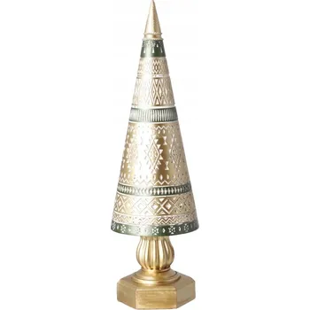 Obraz KERAMICKÝ VÁNOČNÍ STROMEK BÍLO-ZLATÝ VELKÝ