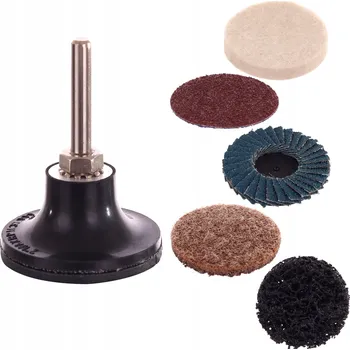 Brusný kotouč SADA LEŠTICÍCH A BRUSNÝCH KOTOUČŮ PRO LEŠTĚNÍ A BROUŠENÍ 50MM 7 KUSŮ