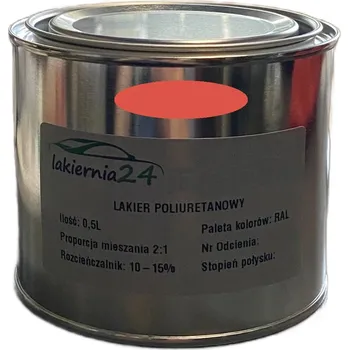 barva na kov Barva Průmyslová polyuretanová barva, polyuretanový lak matný 0,5l 2:1 RAL 2012