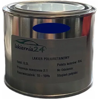 Lak na dřevo Barva Polyuretanová průmyslová barva, polyuretanový polomatný lak 0,5l 2:1 RAL 5022
