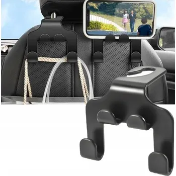 DRŽÁK HÁČEK DO AUTA NA OPĚRKU HLAVY NA NÁKUPY OBLEČENÍ TELEFON