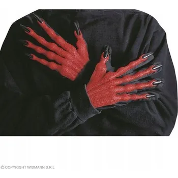 Rukavice Widmann rukavice s pěti prsty červený ďábel