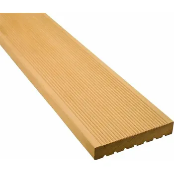 Terasové prkno Exotická terasová prkna GARAPA 25x145x4880 mm - Profil Jemná/Hrubá | Zlatavě medový odstín