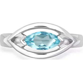 Prsten Clea S Blue Topaz - prsten ze stříbra s modrým topazem