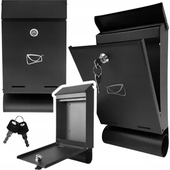 Železářství Poštovní schránka s přihrádkou na noviny Lean černá